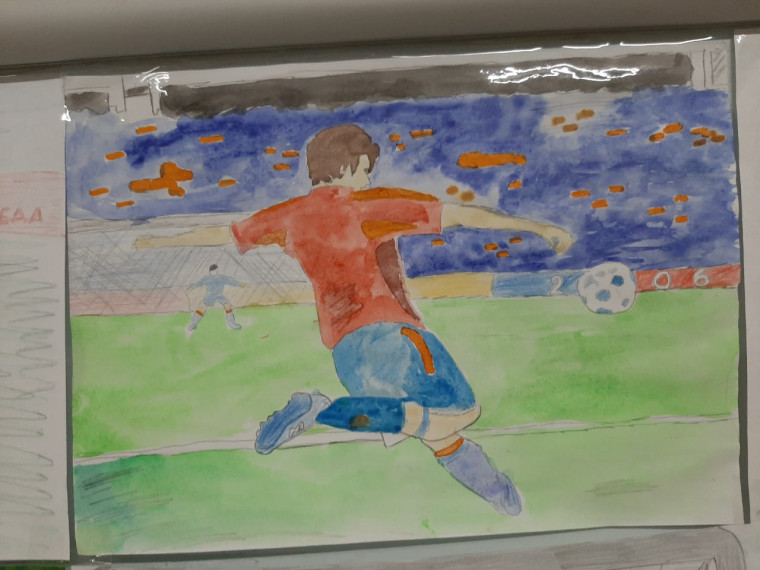 Творческий конкурс. Рисуем футбол #Футболвшколе.
